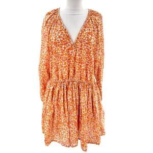 Xirena x Hampden floral billowy sleeve mini dress sz XL